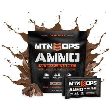 Mtn Ops AMMO TRAIL PACKS | Builtathletics.com | $49.95 | Supplement | meal replacement, Protein, protein powder, trail packs, Whey Protein